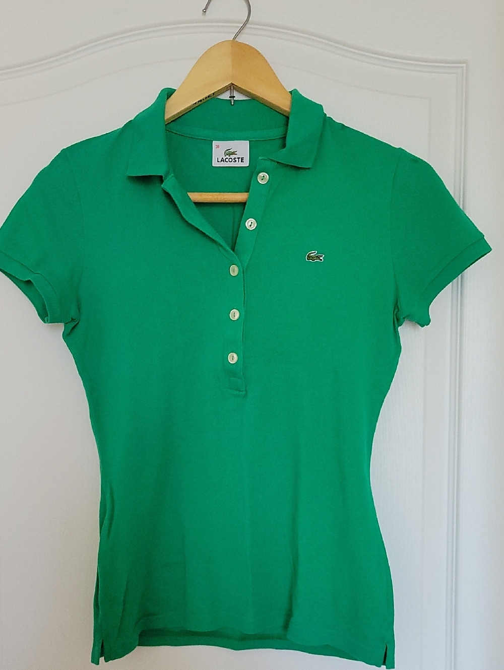 Lacoste Bright Green Short-Sleeve Polo Tee